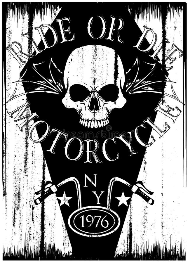 Download Vintage Motorcycle T-shirt Graphic Stock Vector ...