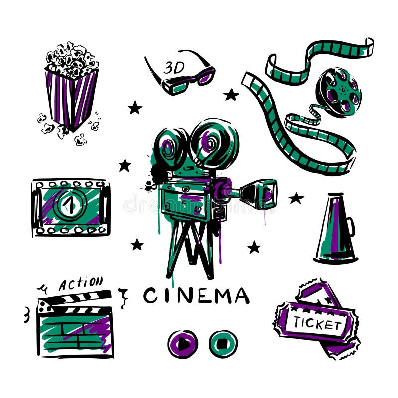 2,493 Movie Reel Sketch Images, Stock Photos, 3D objects, & Vectors