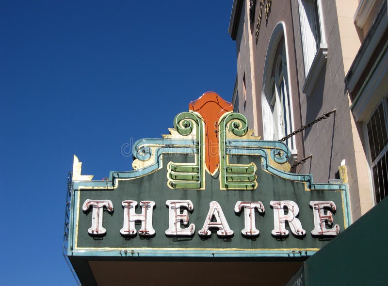 Antiguo una película teatro una carpa en arte motivo.