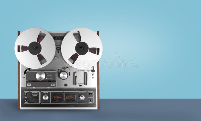 Vintage Music and Sound - Retro Reel To Reel Rack Tapes Recorder and Audio  Power Amplifier Isolated Stock Image - Image of object, input: 268452483