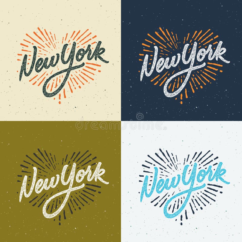 Vintage New York handwritten t-shirt apparel design royalty free illustration Vintage New York handwritten t-shirt apparel design royalty free illustration
