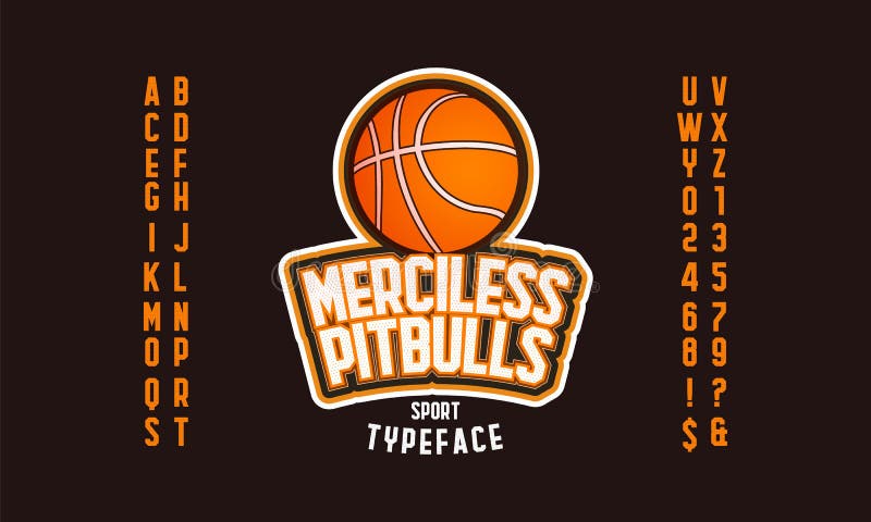 Basketball Font Stock Illustration Illustration Of Fonts 43170817