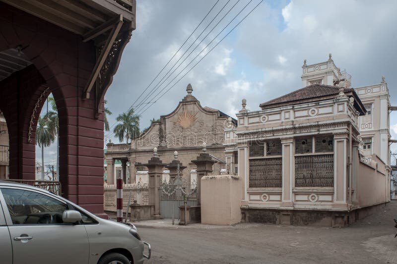 Vintage Old House Near Navsari Atashbehram Parsi Fire Temple Navsari Editorial Photo - Image of 