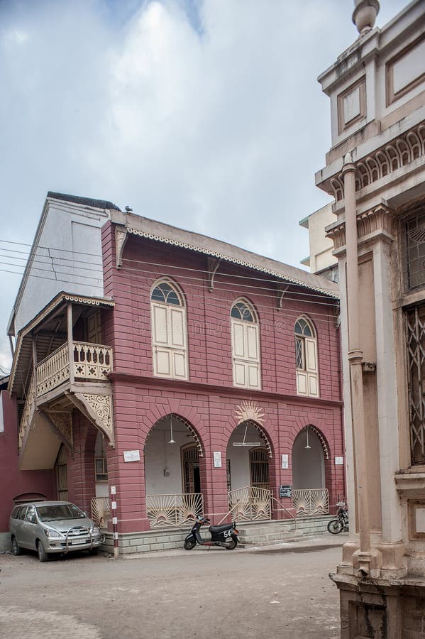 Vintage Old House Near Navsari Atashbehram Parsi Fire Temple Navsari Editorial Image - Image of 