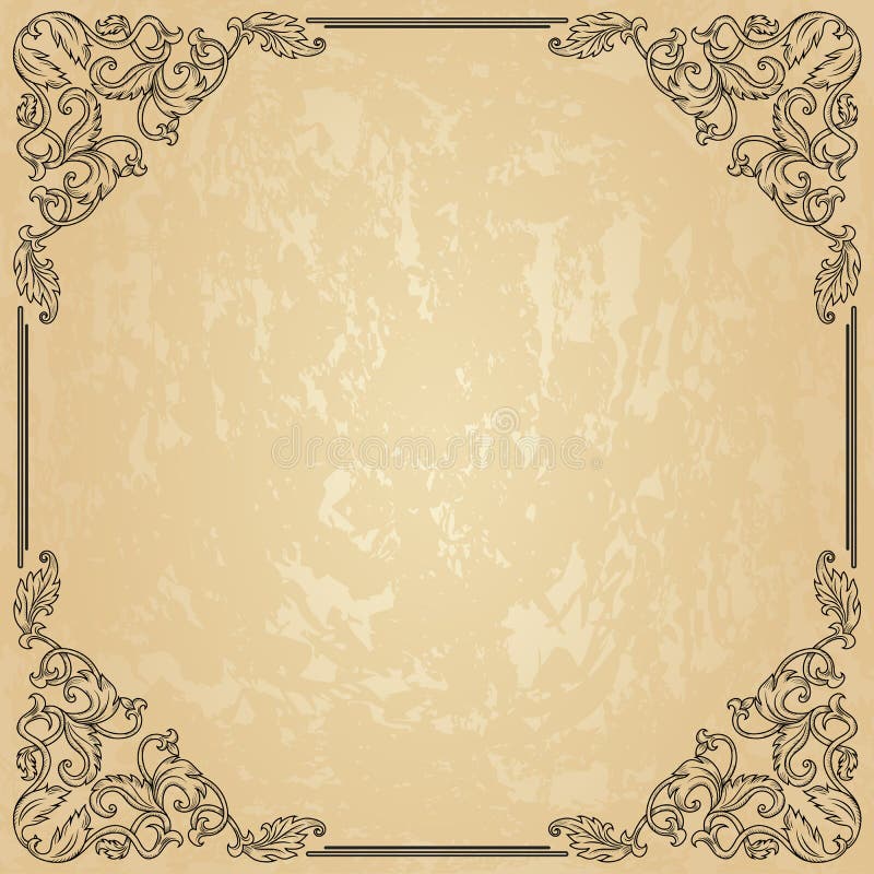 Vintage ornament frame stock vector. Illustration of antique 37529049