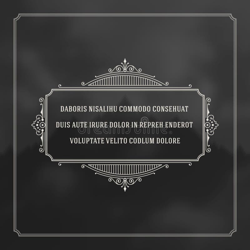 Vintage Ornament Quote Marks Box Frame Vector Stock Vector