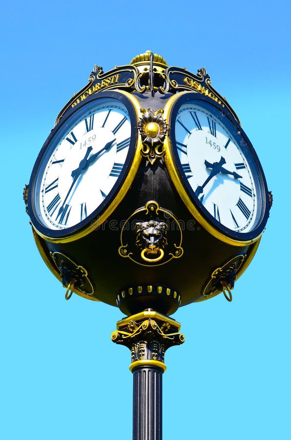 Vintage outdoor Clock stock image. Image of vintage, outdoor 21358833