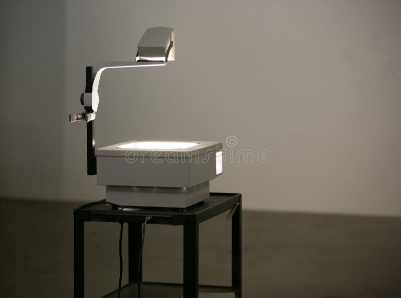 Vintage overhead projector on a stand. stock images Vintage overhead projector on a stand. stock images