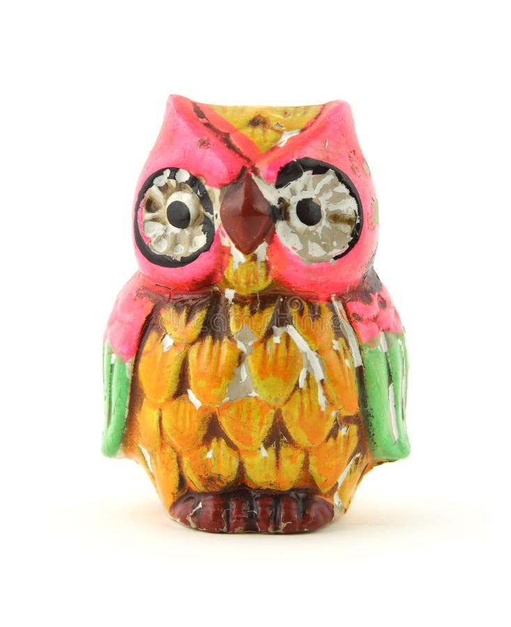 klok handig Persoon belast met sportgame Vintage owl stock image. Image of brown, wing, beak, colorful - 9467975