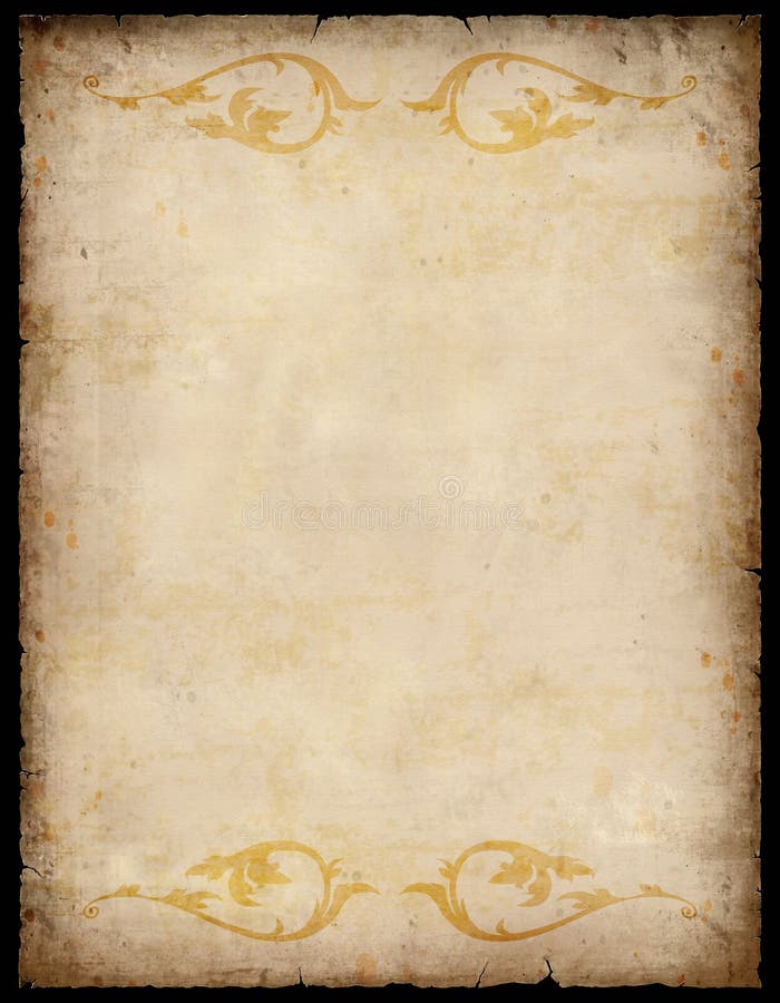 Blank Vintage Paper With Antique border Stock Photo by ©mcarrel 7335140