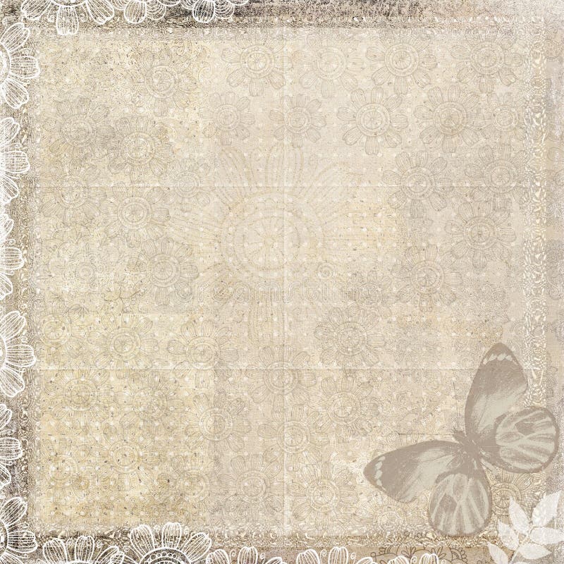 Vintage paper with butterfly royalty free stock photos Vintage paper with butterfly royalty free stock photos