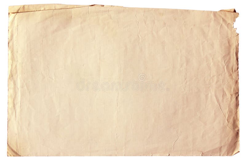 Vintage paper with clipping path royalty free stock photo