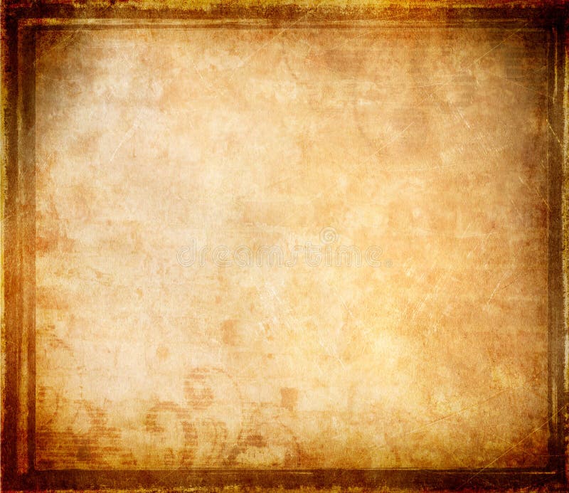 Old Yellow Brown Vintage Parchment Paper Texture Stock Illustration -  Illustration of historic, canvas: 23251683