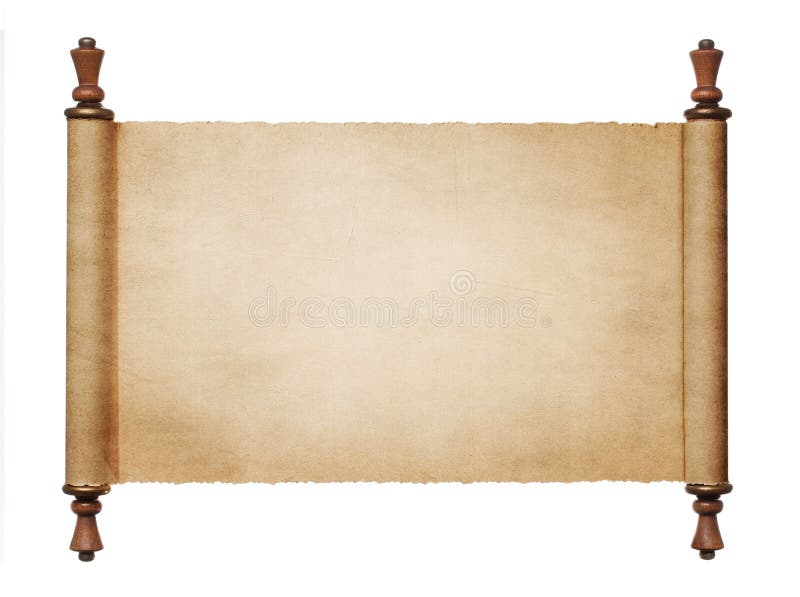 Vintage paper scroll