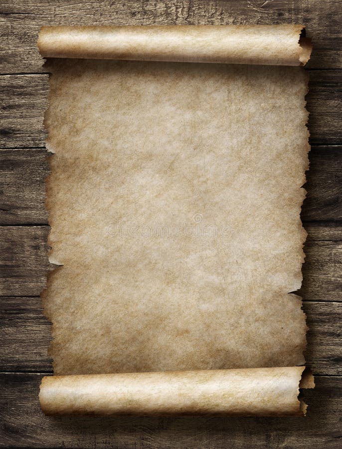 Vintage Parchment or Scroll Stock Photo Image of page, background