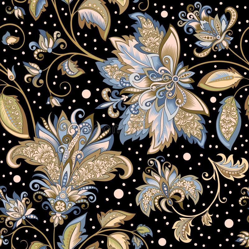 vintage-pattern-decorative-flowers-black-background-beautiful-seamless-pastel-blue-peas-design-vector-floral-123706302.jpg