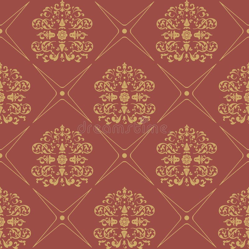 Vintage pattern seamless baroque style vector illustration Vintage pattern seamless baroque style vector illustration