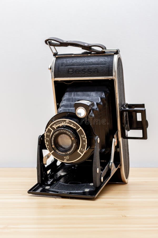 カメラ フィルムカメラ Vintage Photo Camera with Aesthetic Metallic Elements, Beautiful 