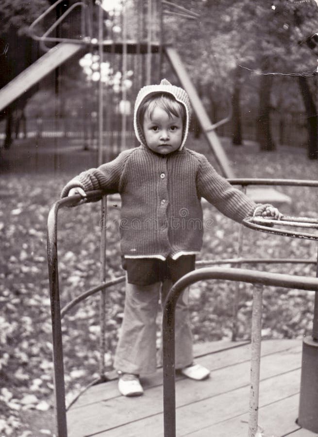 Vintage photo of little girl