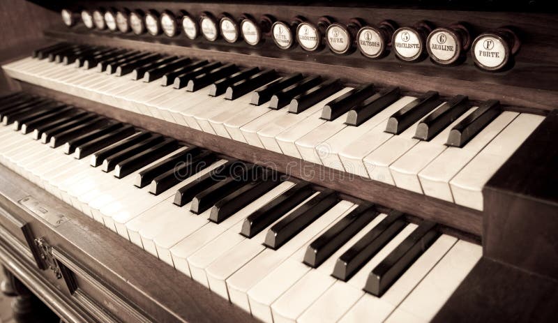 Vintage piano stock images