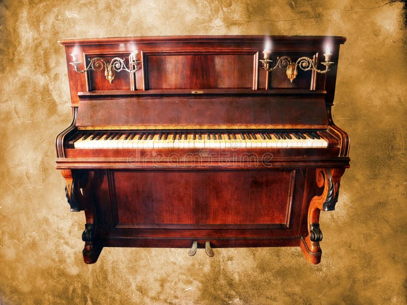 Vintage Piano On Grunge Royalty Free Stock Photo - Image: 20114455