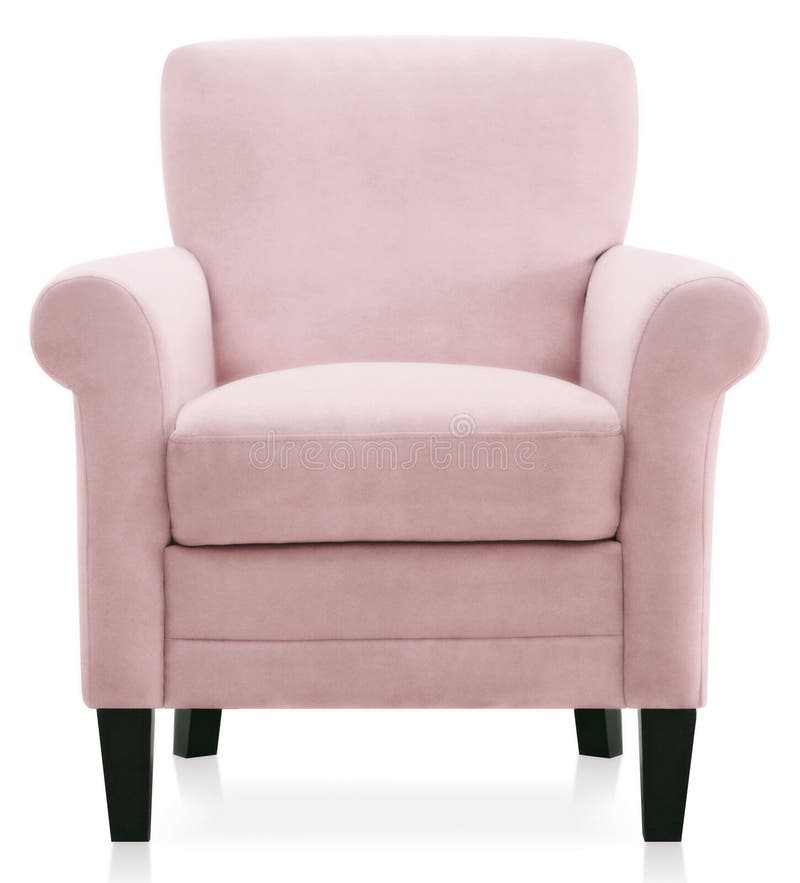 Vintage pink armchair stock photography