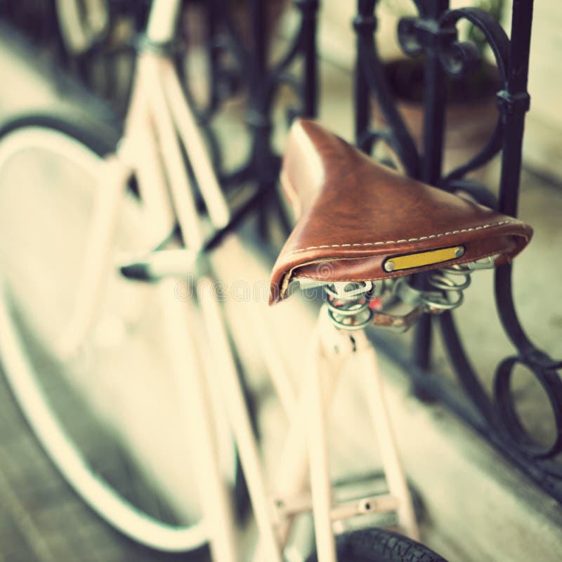 Vintage Pink Bicycle royalty free stock photo