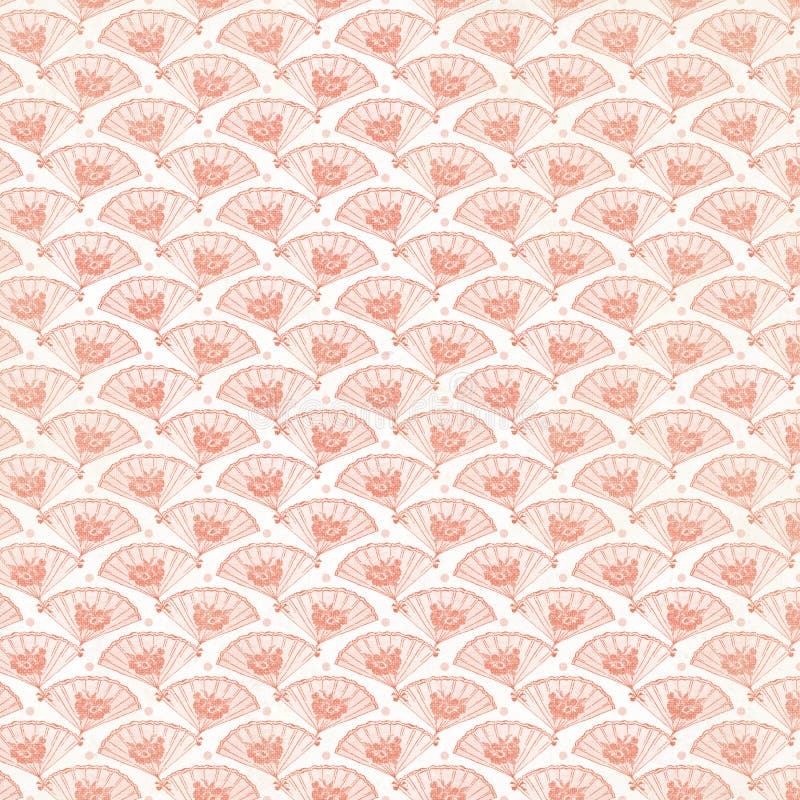 Vintage Pink Fan Background repeat wallpaper stock photo