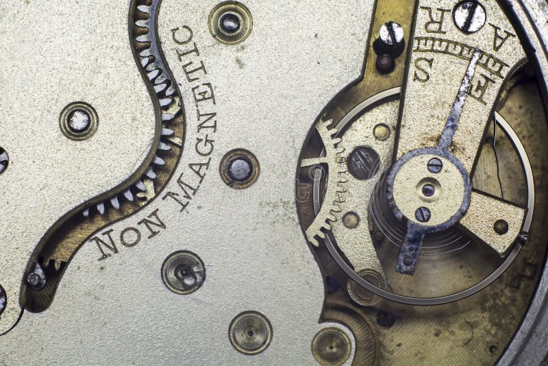 Antique pocket watch gears stock photo. Image of adjust 60824178