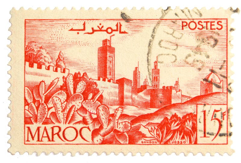 Vintage postage stamp stock photos