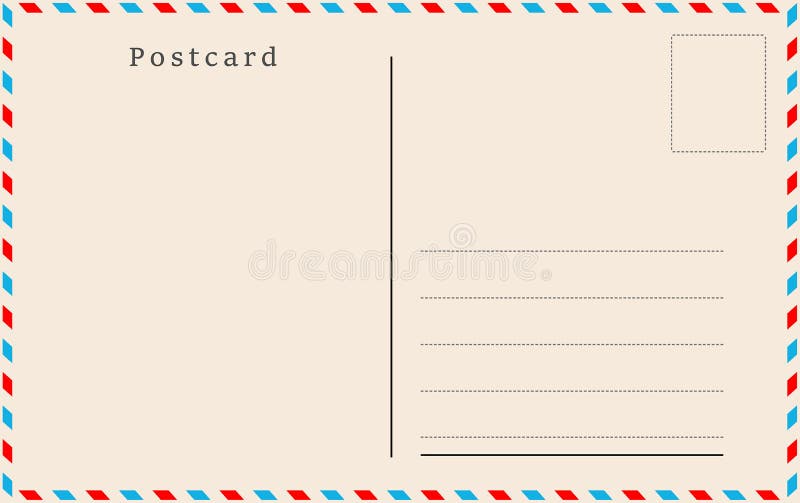 Vintage Postcard. Vector Design. Stock Vector Illustration of vector