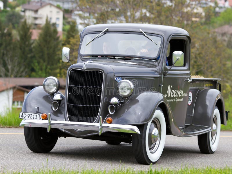 Vintage pre war car Ford Pick-up from 1936 stock images