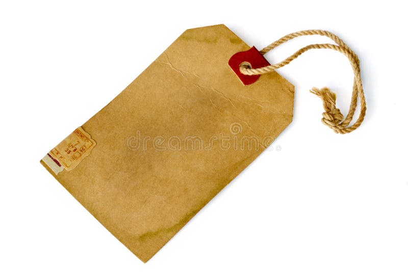Vintage price label stock images