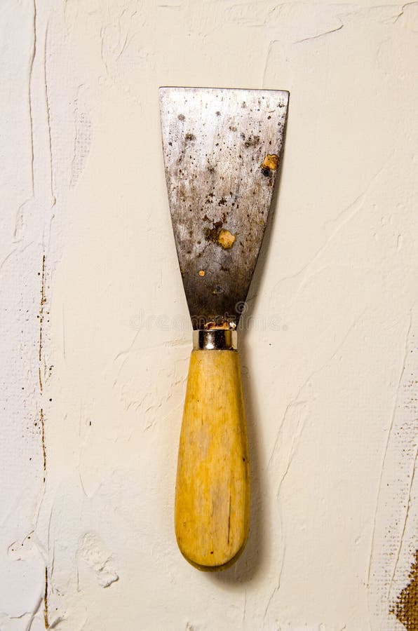 Vintage Putty Knife Isolated on White Stock Photo Image of repairing