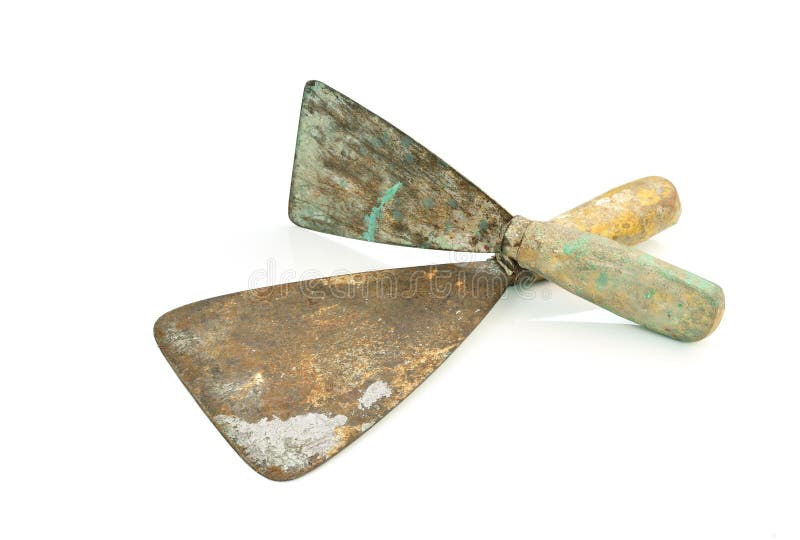 Vintage Putty Knife Isolated on White Stock Photo Image of repairing