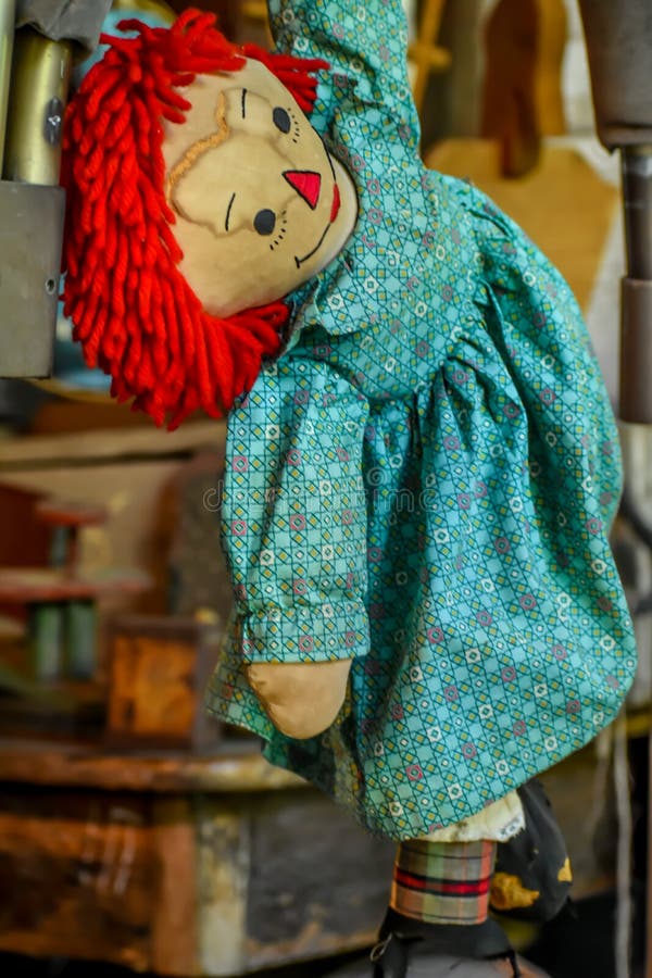 Raggedy an Doli Real Annabelle Desenho Antigo Foto de Stock