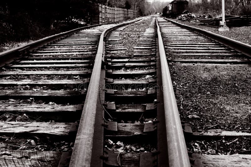 Vintage Railway Track in the Countryside Stock Photo Image of vintage