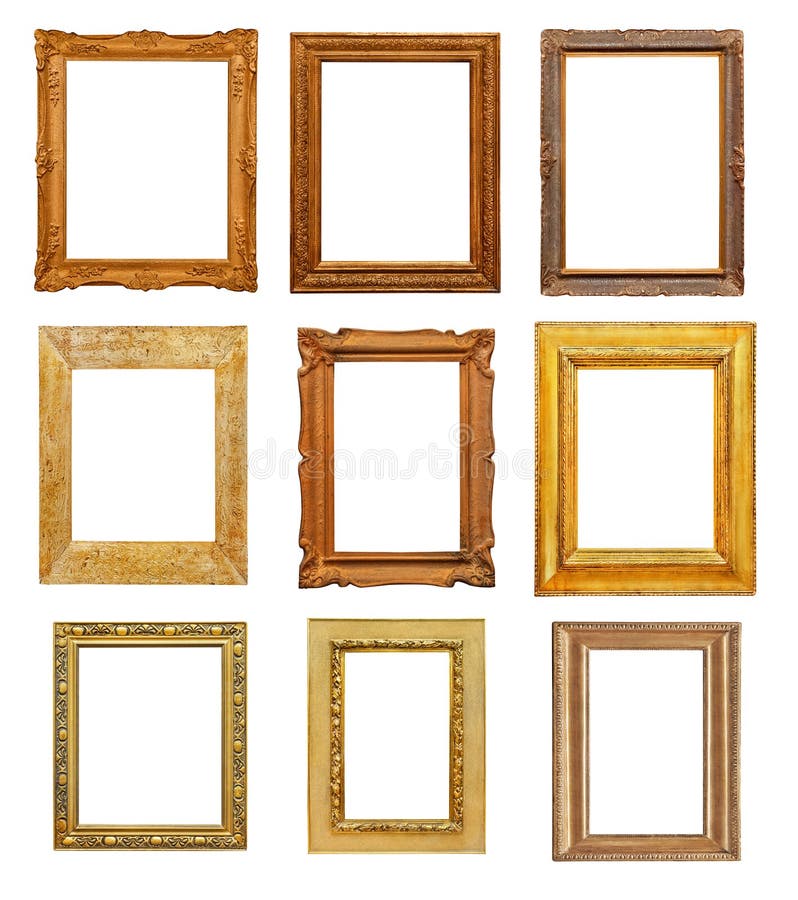 Vintage rectangular frames stock illustration