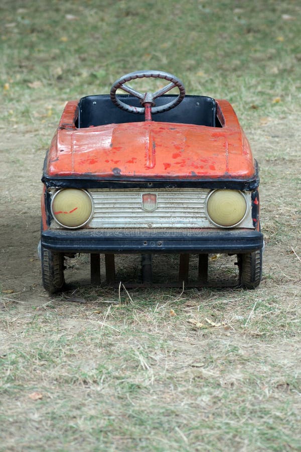 Vintage red pedal car stock photo. Image of gift, drive - 26658094