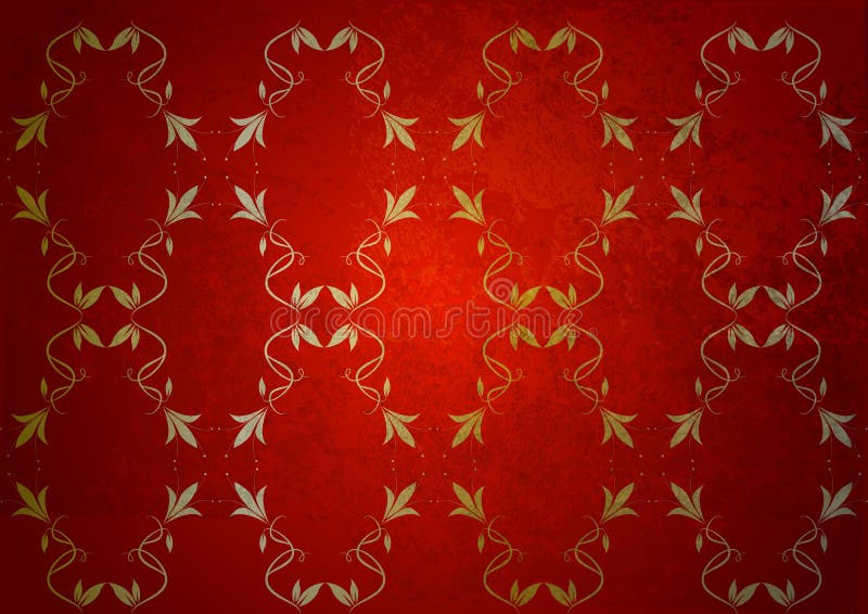 Vintage red wallpaper stock vector. Illustration of luxury 26455800