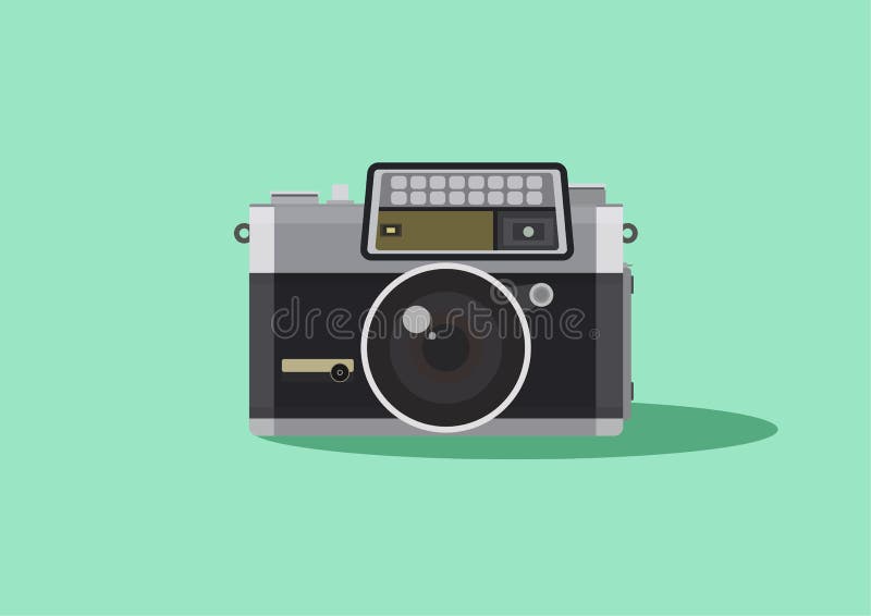 Vintage and Retro Camera, Flat Style, Colorful, Analogue or Classic Film  Camera Vector Icon for Info Graphics, Websites, Mobile Stock Vector -  Illustration of analog, aperture: 192744304