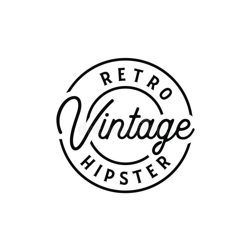 Vintage retro hipster logo design elemente. Logo kann für Symbol Marke Identität Symbol Silhouette und Badge
