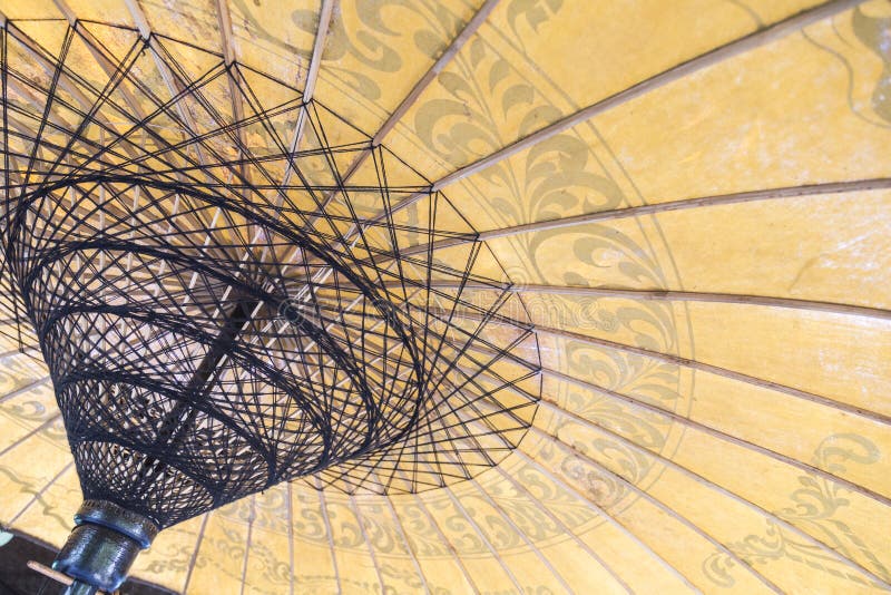 Vintage Retro Paper Umbrella Stock Photo Image of oriental, crafts