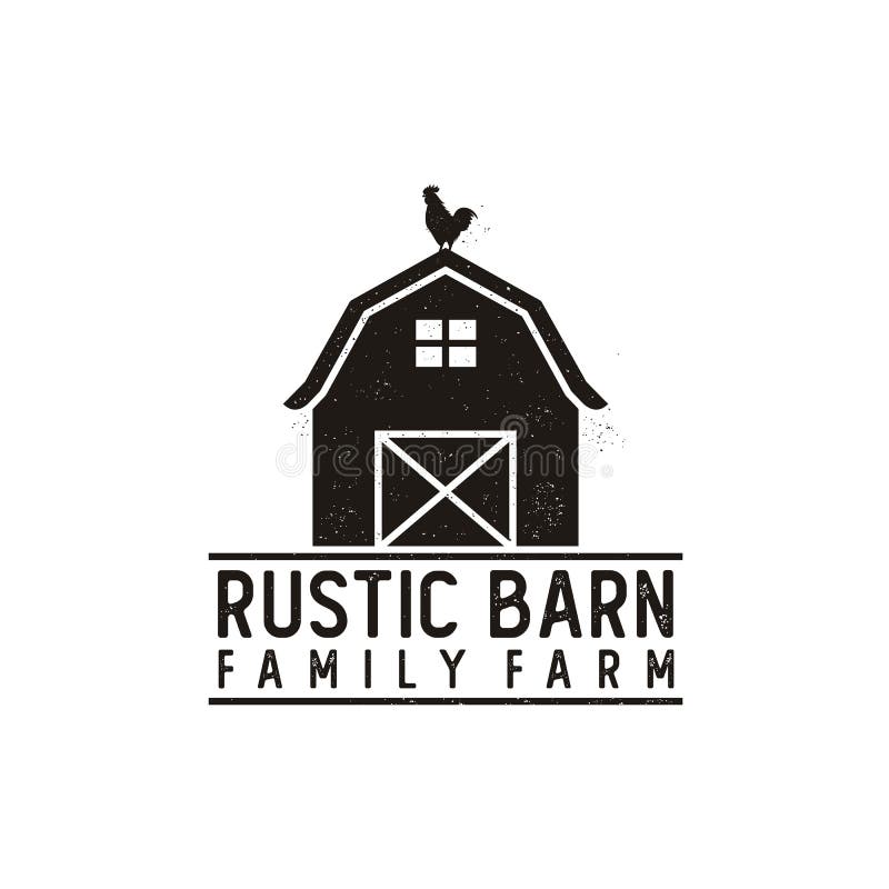 Vintage Retro Rustic Grunge Barn Farm logo design inspiration