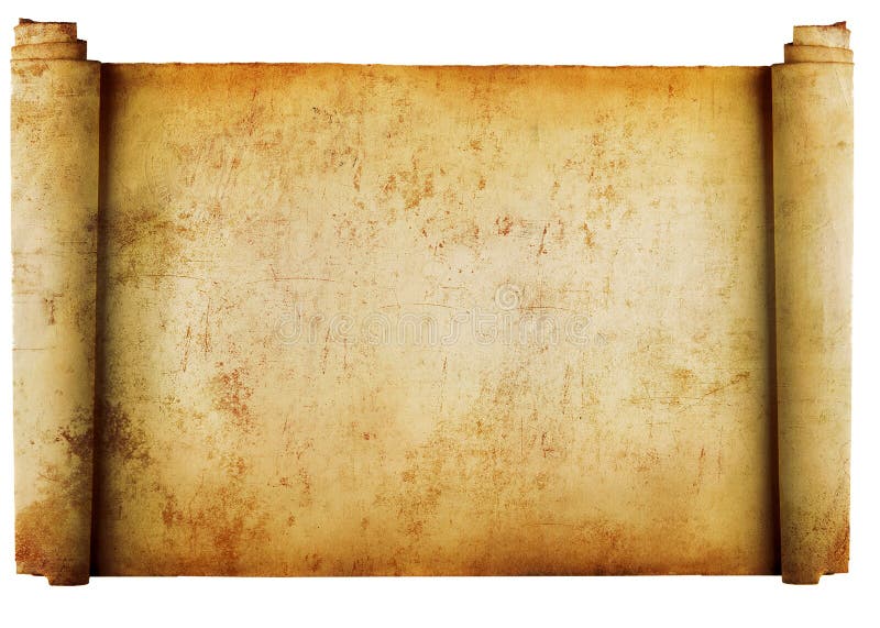 Photo of Roll Of Rustic Parchment Paper Background