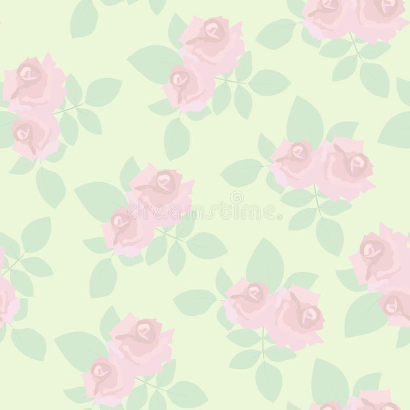 Vintage roses seamless pattern