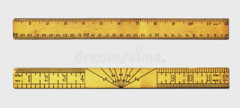 Standard Wooden Ruler Stock Photo - Download Image Now - Ruler