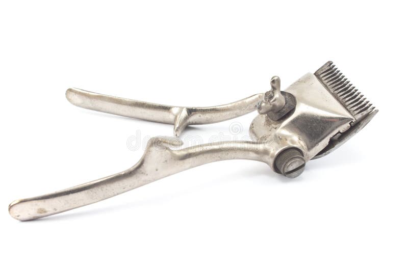 Vintage rusty hair clipper stock photo. Image of professional 34260248