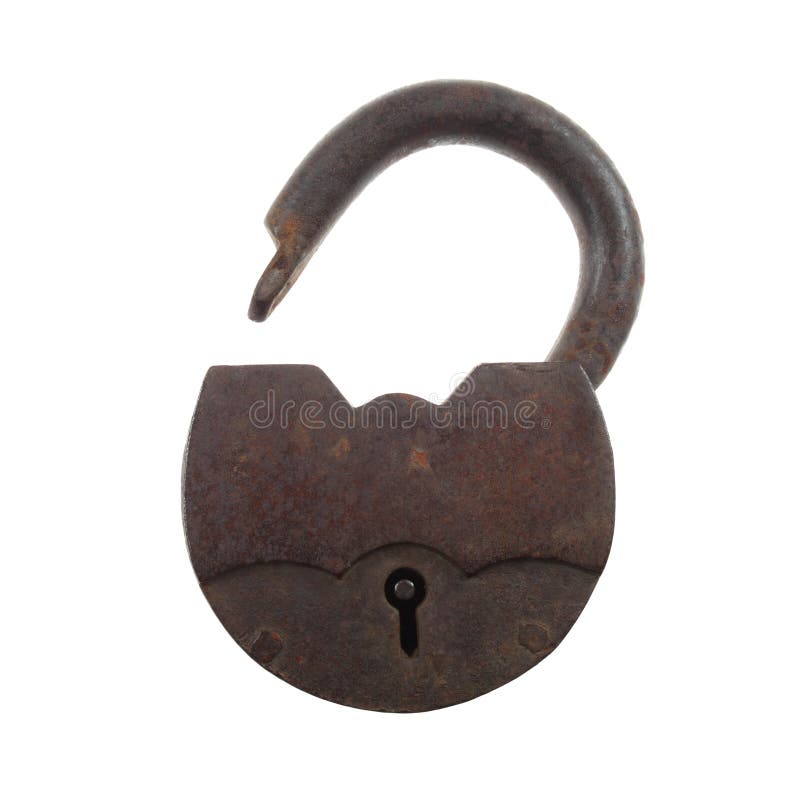 Vintage rusty padlock