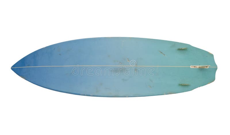 Vintage 80 s Surfboard isolated on white